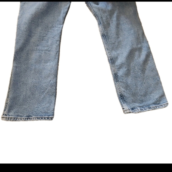 Agolde Womens Medium Wash Riley High Rise Straight Crop in Hassle Jean 30 - Picture 6 of 14